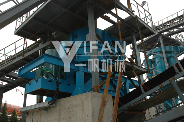 制砂機工作現(xiàn)場